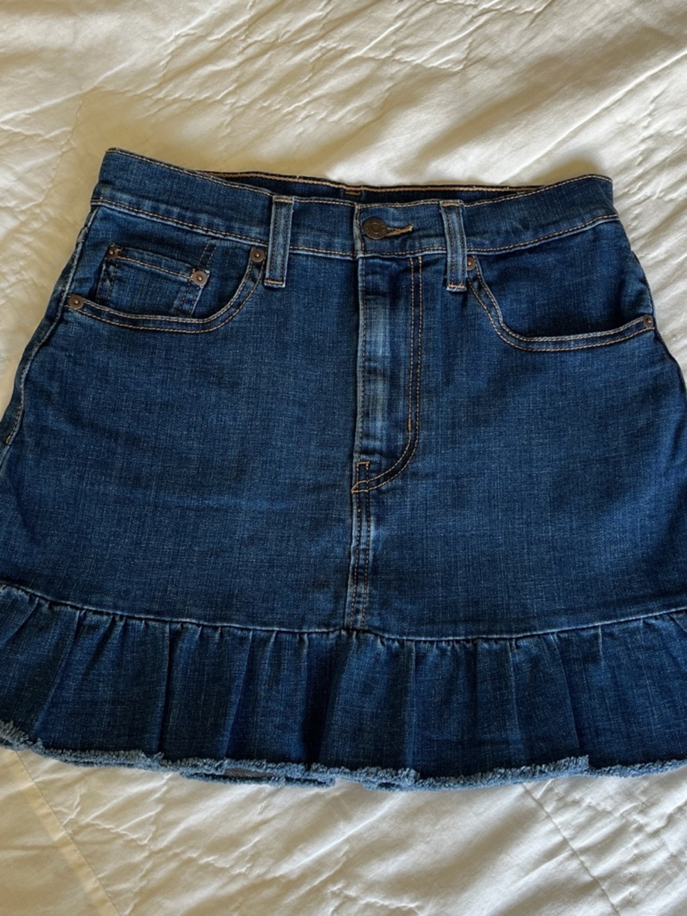 Levi's Denim Ruffle Skirt